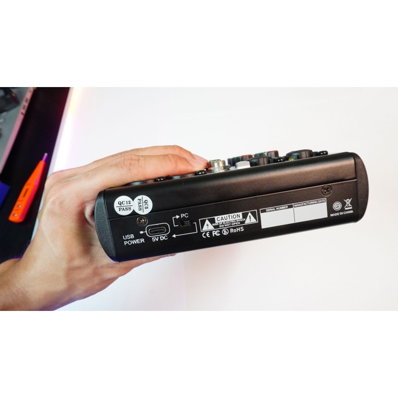 Bàn Mixer G4 mini 2022 - 88 chế độ vang, 3 kênh (2 mono, 1 stereo) - Tích hợp nguồn 48V dành cho mic