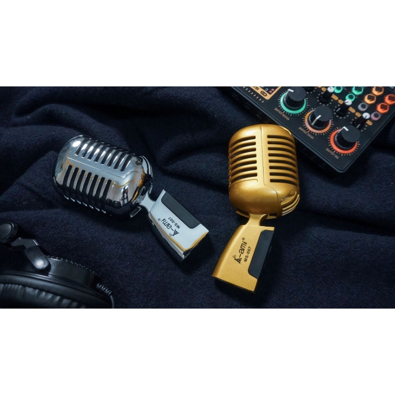 Combo thu âm, livestream Micro Ami MS-007, Sound card XOX K10 Jubilee - Kèm full phụ kiện