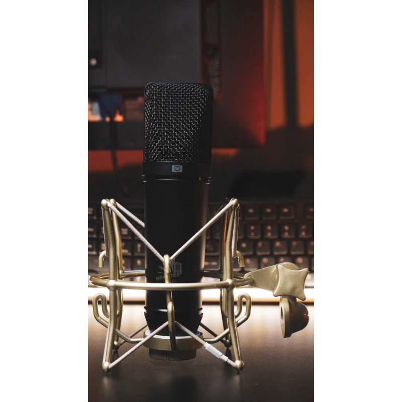 Micro thu âm, livestream cao cấp AQTA U87-Pro - Mic thu âm hát karaoke online chuyên nghiệp - Chống hú, chỗng nhiễu, xử lí tạp âm cực tốt - Condenser microphone – Thiết kế sang trọng, thanh lịch