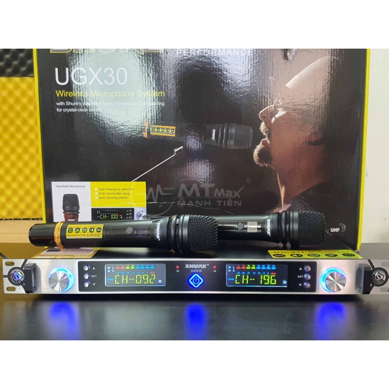 Micro không dây UGX30 hát karaoke gia đình sân khấu - có tự ngắt