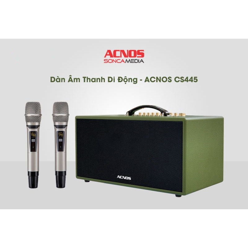 Dàn âm thanh di động ACNOS CS445 - Hệ thống 2 Loa full 6.5 inch và 2 loa treble