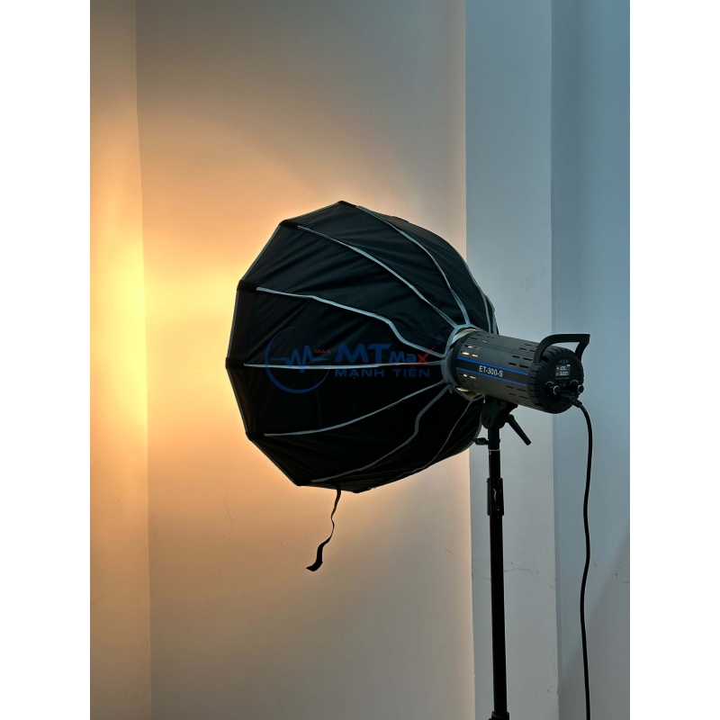 Bộ Đèn Studio ET300S Loại 65cm - Công Suất 300W, 3 Chế Độ Sáng, Màn Hình Thông Số, Chân Đèn 2m7 Gấp Gọn Thoải Mái Di Chuyển