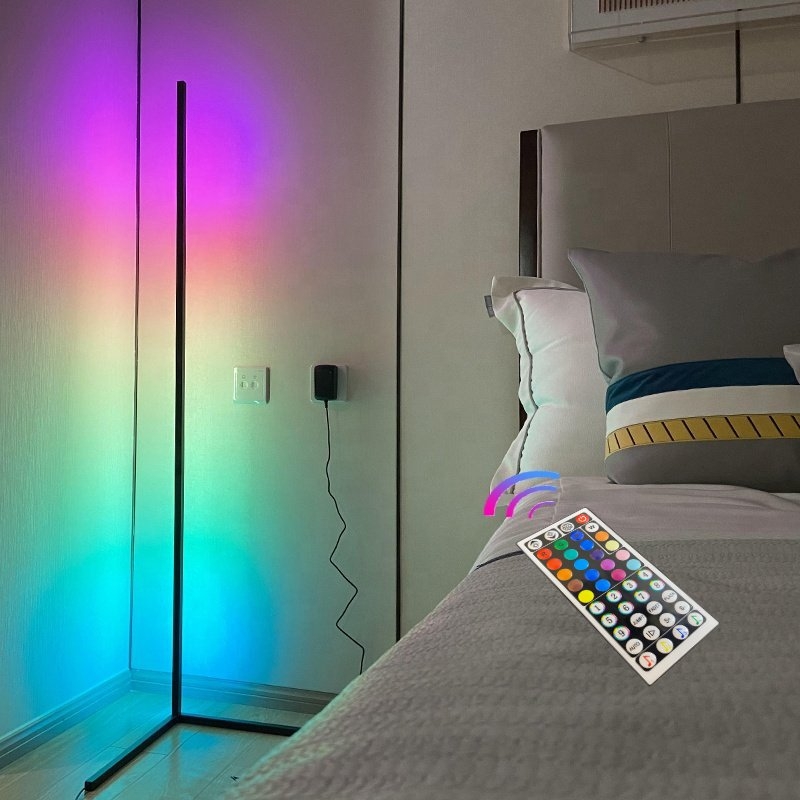 Đèn Góc Tường Corner Light RGB Led Dài 1.2M - Cảm ứng theo nhạc cực đẹp - Kèm remote 44 nút (20 màu, nhiều chế độ nháy đèn) - Trang Trí Phòng Khách, Phòng Ngủ, Phòng Game