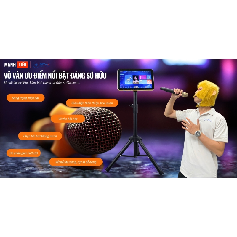 Màn Hình Cảm Ứng KTV01 HD 14 Inch - Màn Hình Karaoke Chọn Bài Tiện Lợi Kèm Chân Cao Cấp Sắc Nét Giá Rẻ Dễ Dàng Sử Dụng