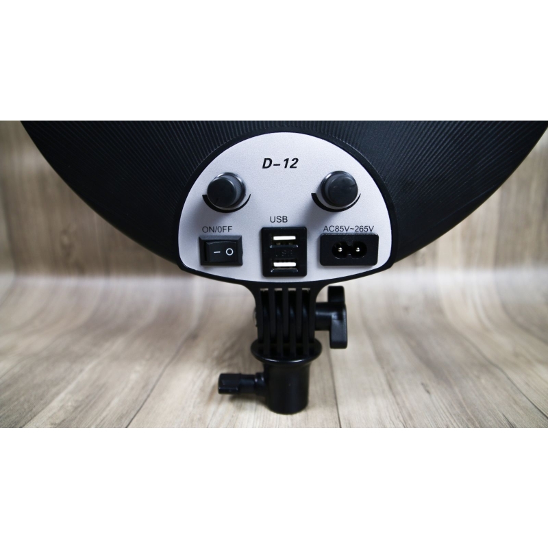 Đèn studio D12 36cm - Đèn studio, chụp ảnh sản phẩm, quay phim, spa, livestream chuyên nghiệp