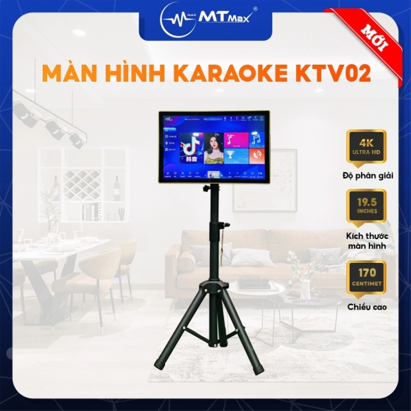 Màn Hình Cảm Ứng KTV02 - Màn Hình Karaoke Kèm Chân Cao Cấp Giá Rẻ Độ Phân Giải 4K Màn Hình 19.5in Cảm Ứng Mượt Mà Màu Sắc Đẹp Rõ Nét Dễ Dàng Sử Dụng Bảo Hành 12 Tháng