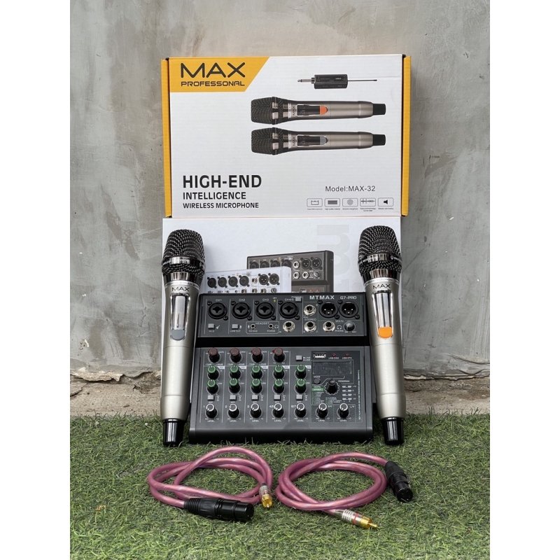Combo Hát karaoke MIXER G7 và MICRO MAX32 hỗ trợ kết nối siêu đa năng giúp giọng ca hay hơn trên mọi thiết bị
