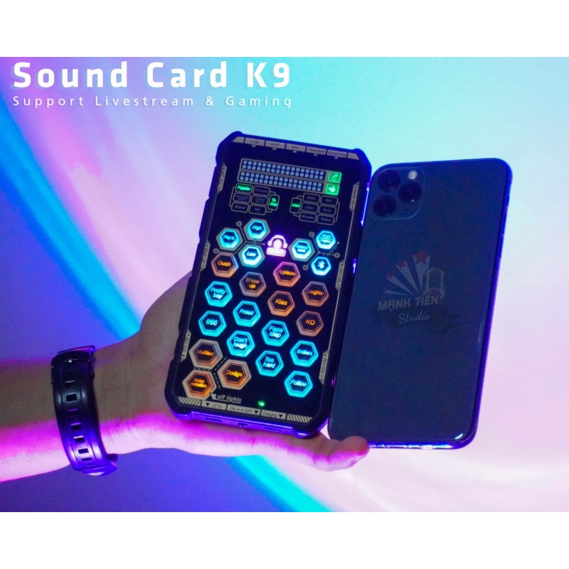 Sound card K9 mobile - Chơi game, thu âm, livestream, karaoke online đơn giản chỉ cần thêm tai nghe