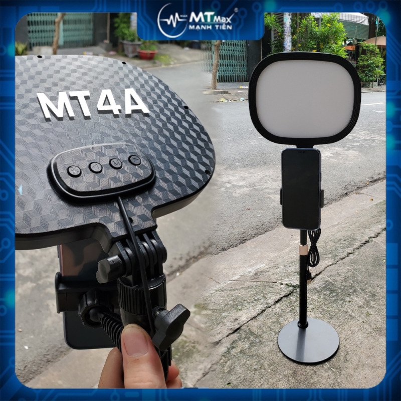 Đèn MT4A xịn - 5 chế độ sáng mịn studio chân đế chắc chắn
