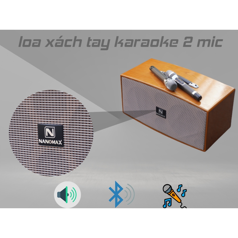 Loa karaoke xách tay Nanomax X220 công xuất lớn cực hay