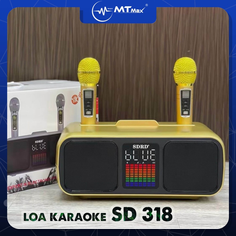 Loa karaoke bluetooth SD318 âm thanh hay nhỏ gọn phiên bản cao cấp