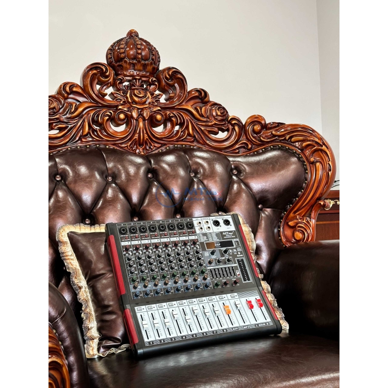 Bàn mixer MTMAX MAX12 – Âm Thanh Kỹ Thuật Số 8 Kênh, Bộ Điều Khiển Trộn Karaoke DJ Chuyên Nghiệp