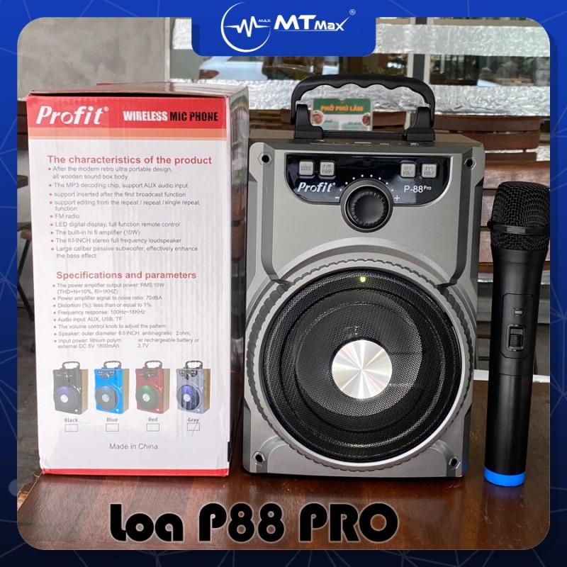 Loa karaoke P88 PRO âm thanh to rõ có kèm micro không dây