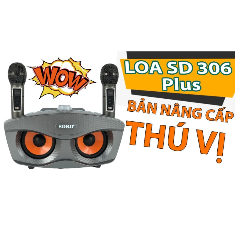 Loa karaoke bluetooth SD 306 Plus - Loa mắt cú nâng cấp - Phiên bản cao cấp của SD 306