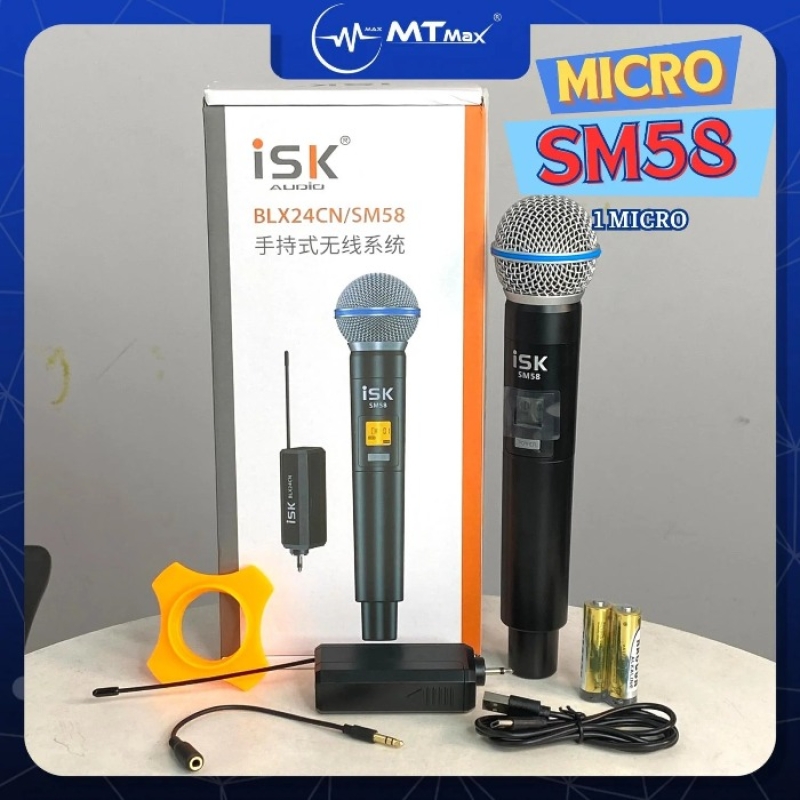 Micro ISK SM58 Không Dây 1 Micro