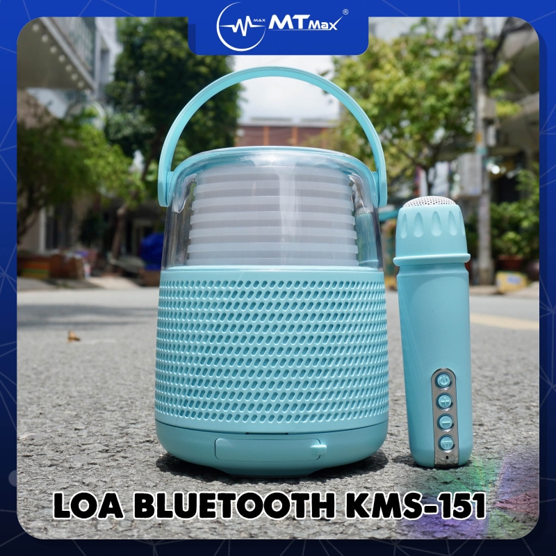 Loa bluetooth KMS 151 nghe nhạc karaoke 360 có đèn nháy
