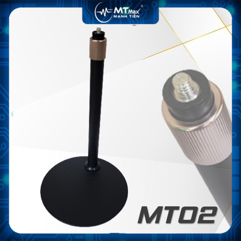 Chân đèn để bàn MT02 gắn đèn gắn phụ kiện kẹp điện thoại loại xịn chăc chắn 20cm - 40cm
