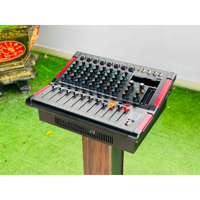 Bàn Mixer MAX13Plus – Âm Thanh Kỹ Thuật Số 8 Kênh, 16 hiệu ứng DSP Bộ Điều Khiển Trộn Karaoke DJ Chuyên Nghiệp