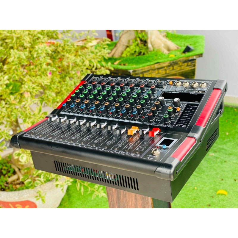Bàn Mixer MAX13Plus – Âm Thanh Kỹ Thuật Số 8 Kênh, 16 hiệu ứng DSP Bộ Điều Khiển Trộn Karaoke DJ Chuyên Nghiệp