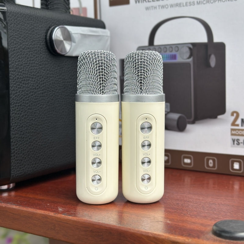 Loa Bluetooth Mini YS-601, Công Suất 35W, Nhỏ Gọn, Âm Thanh Cực Hay, Bass Căng, Đi Kèm 2 Micro Karaoke Thay Đổi Giọng Nói, Bảo Hành 6 Tháng