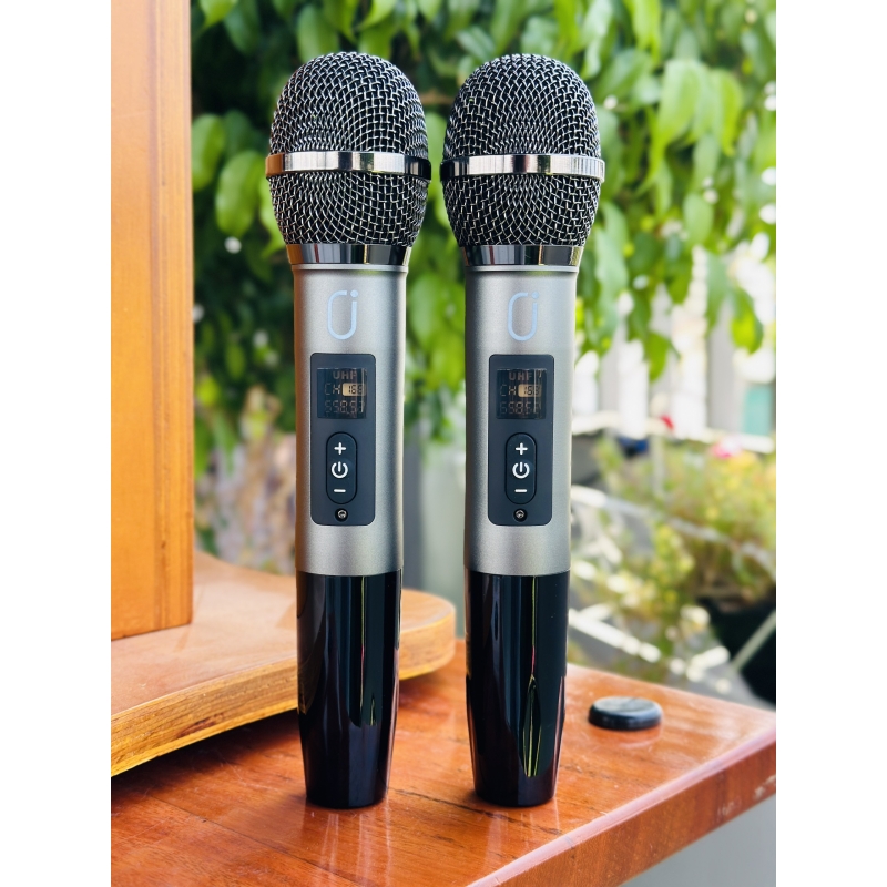 Loa Xách Tay Karaoke N123 Bass 15cm Kèm 2 micro karaoke Kết Nối Bluetooth 5.0, USB, AUX, Thẻ Nhớ, Cổng Micro, OTG Sạc DC15V 