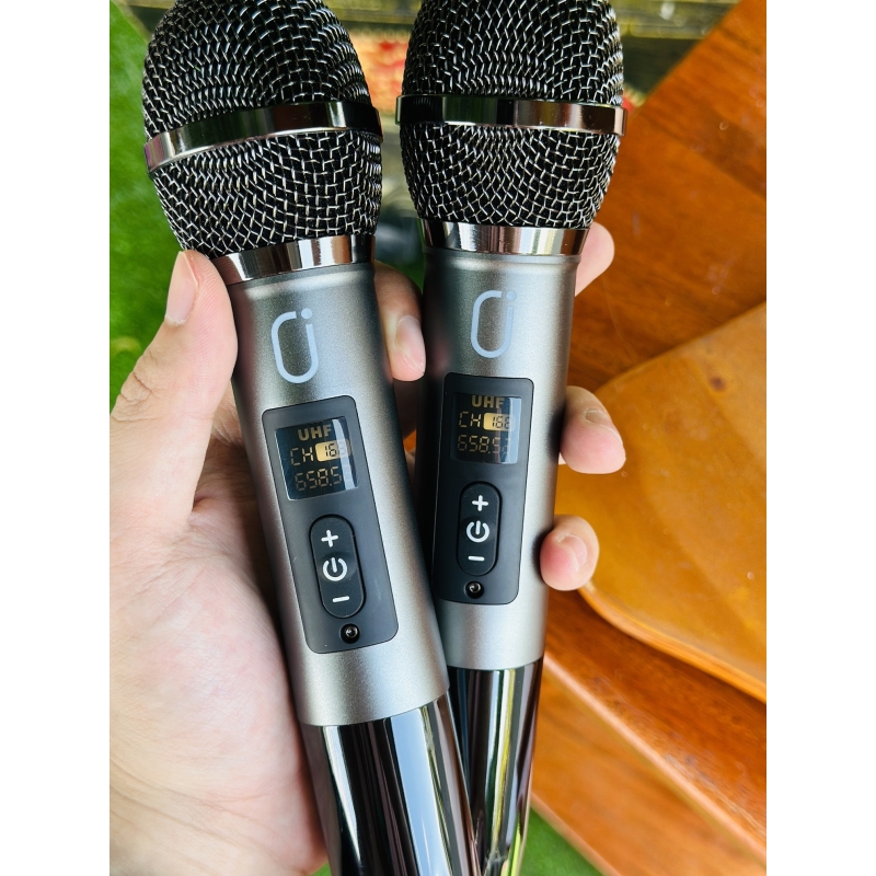 Loa Xách Tay Karaoke N123 Bass 15cm Kèm 2 micro karaoke Kết Nối Bluetooth 5.0, USB, AUX, Thẻ Nhớ, Cổng Micro, OTG Sạc DC15V 